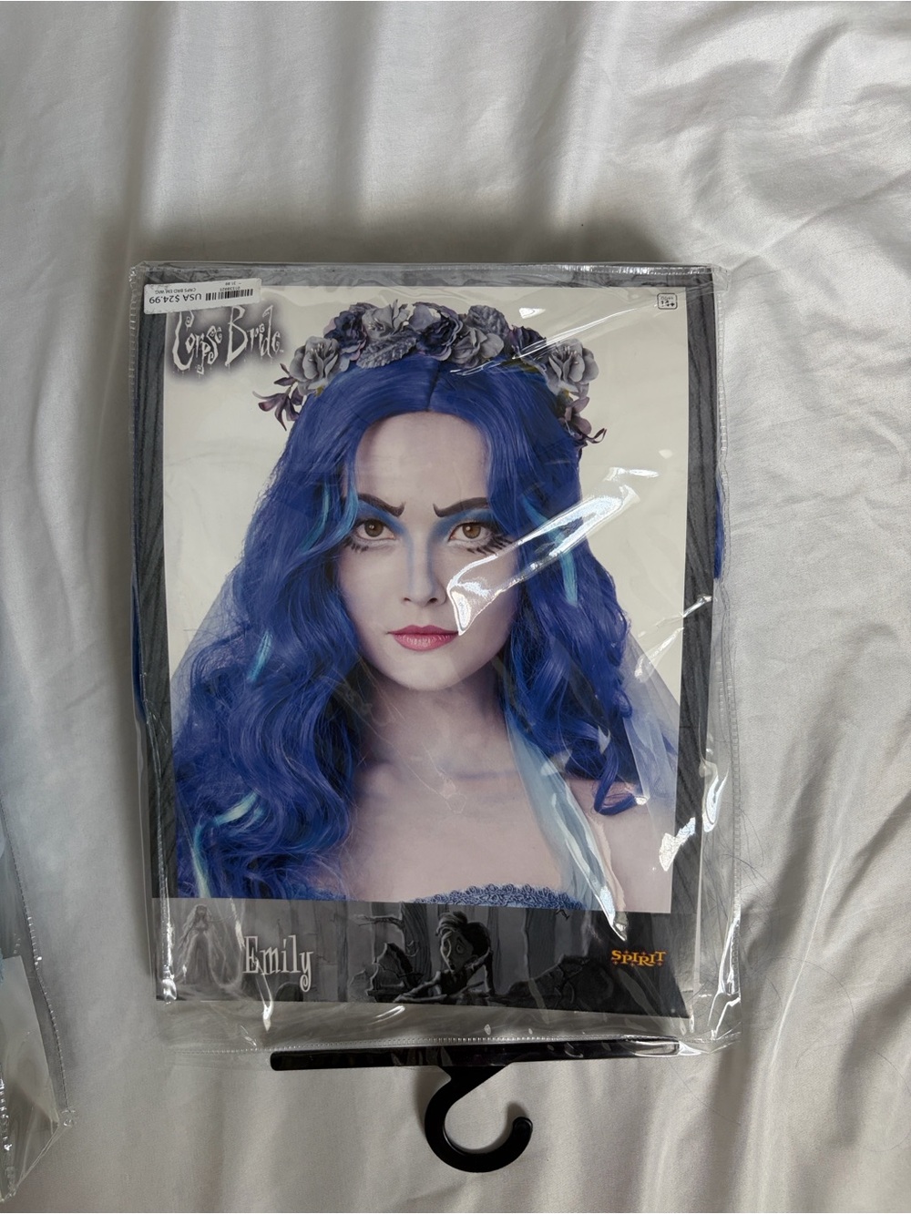 Spirit Royal Blue Curly Costume Wig with Lighter Blue Highlights